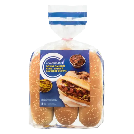 Deluxe Sesame Seed Sausage Bun 510 g