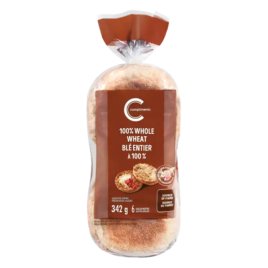 English Muffins Whole Wheat 342 g