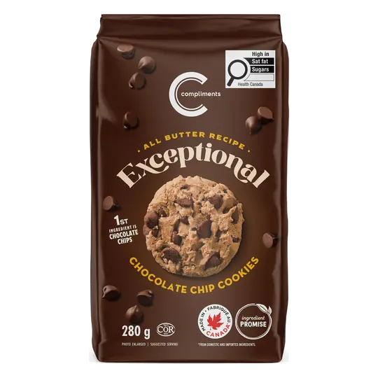 Exceptional Cookies Chocolate Chip 280 g