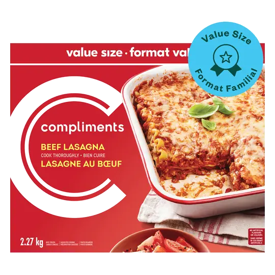 Frozen Beef Lasagna Value Size 2.27 kg