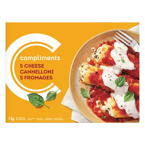 Frozen Cannelloni 5 Cheese 6 Count 1 kg