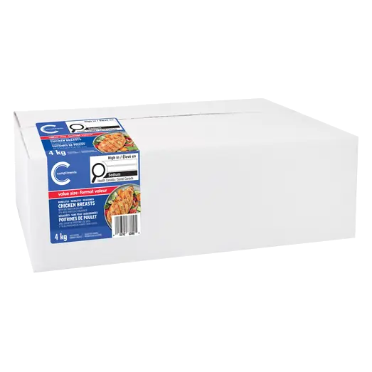 Frozen Chicken Breasts Seasoned Boneless Skinless 4 kg
