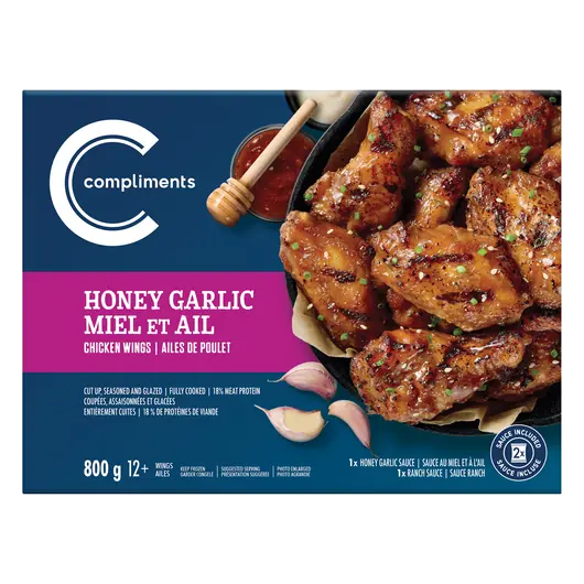 Frozen Chicken Wings Honey Garlic 800 g