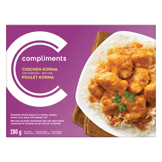 Frozen Entrée Chicken Korma 280 g