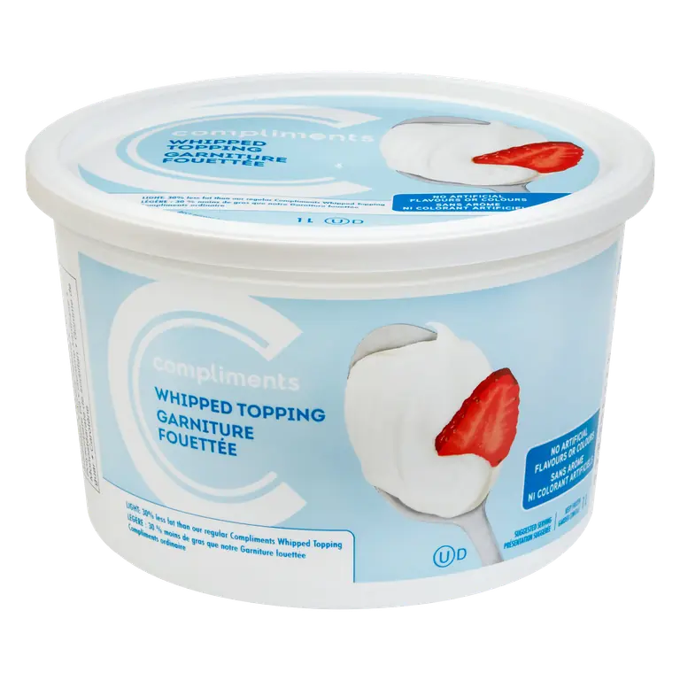 Frozen Light Whipped Topping 1 L