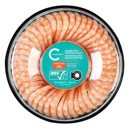Frozen Shrimp Ring With Cocktail Sauce 737 g