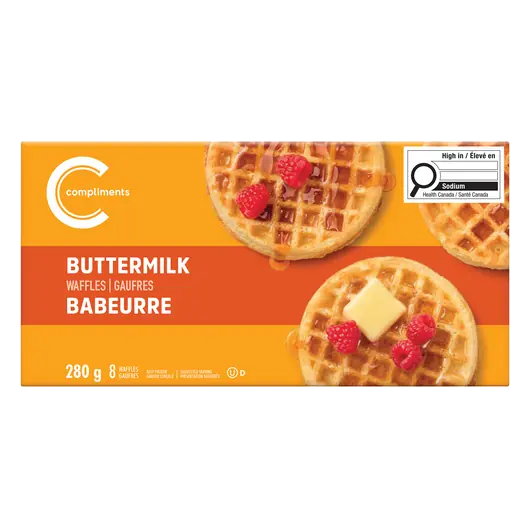 Frozen Waffles Buttermilk 8 Pack 280 g