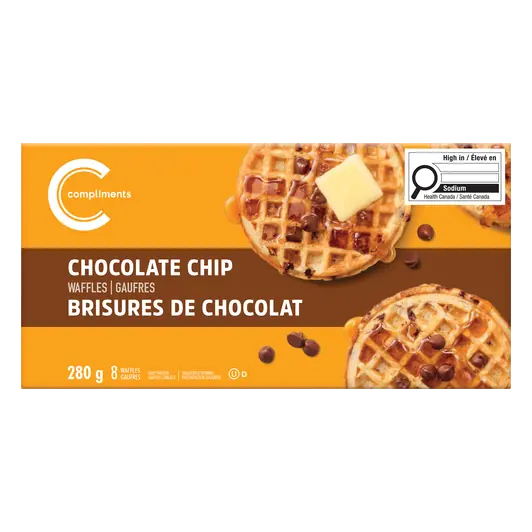 Frozen Waffles Chocolate Chip 8 Pack 280 g