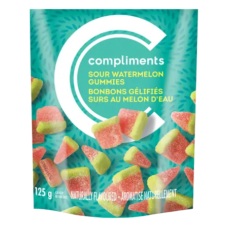 Gummies Sour Watermelon Slices 125 g