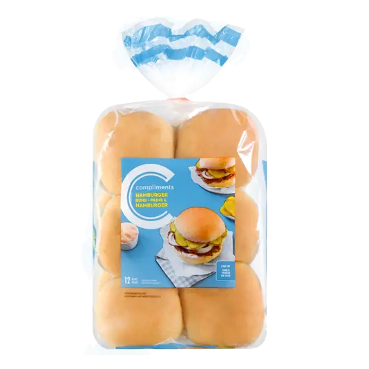 Hamburger Buns 12 Pack 540 g