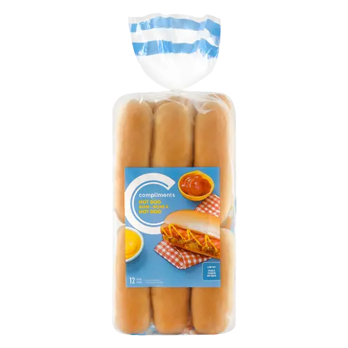 Hot Dog Buns 12 Pack 490 g