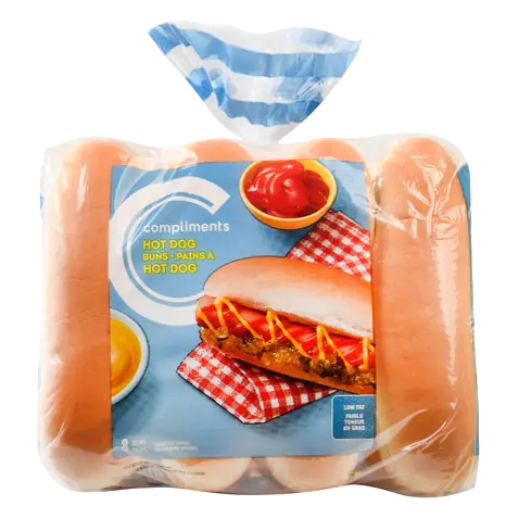 Hot Dog Buns 8 Pack 340 g