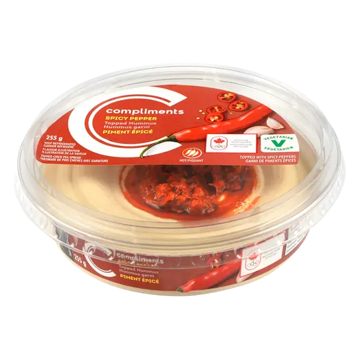 Hummus Topped Pepper Spicy 255 g