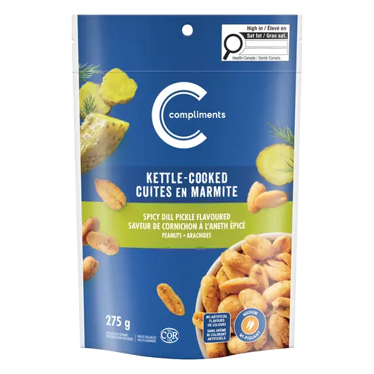 Kettle-Cooked Peanuts Spicy Dill Pickle 275 g