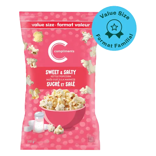 Kettle Popcorn Sweet & Salty Value Size 510 g