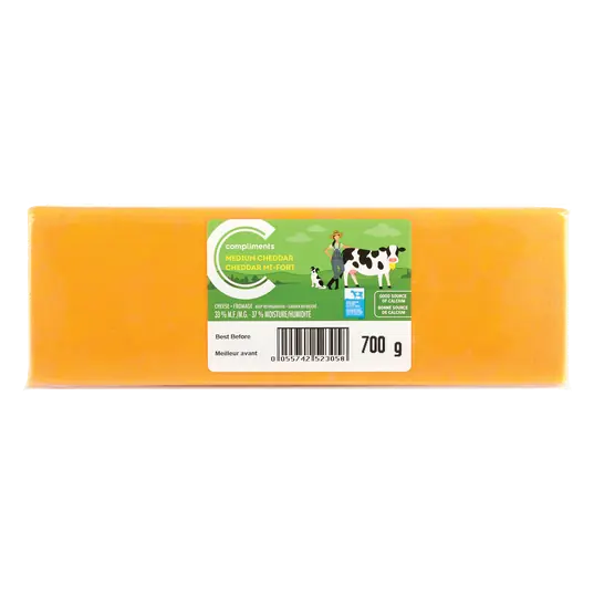 Medium Cheddar Cheese 700 g