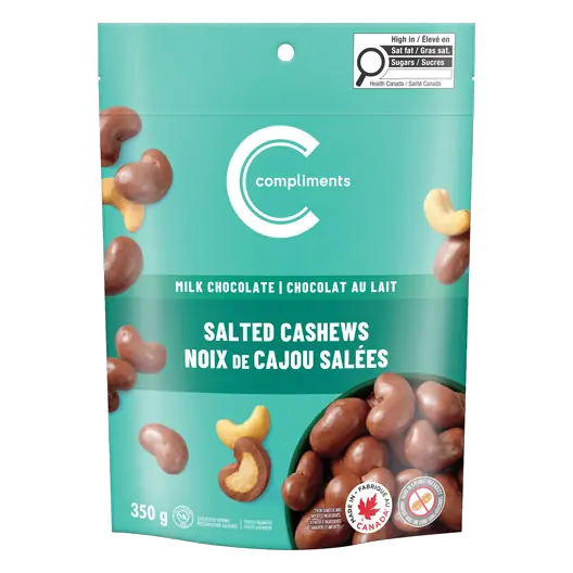 Milk Chocolate Covered Salted Cashews 350 g