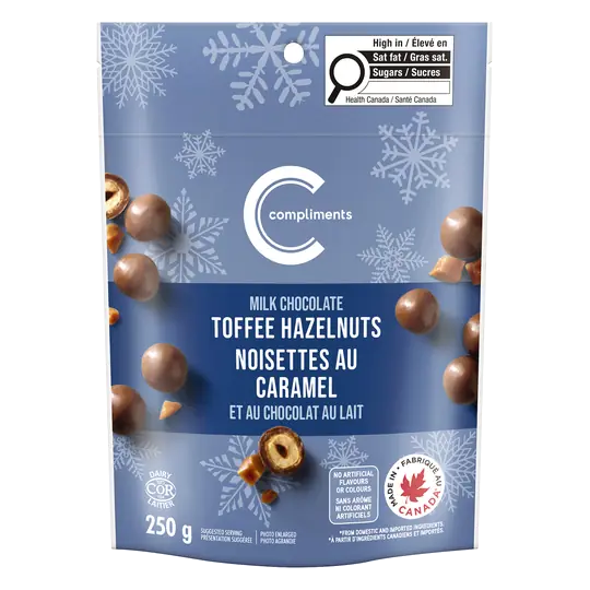 Milk Chocolate Toffee Hazelnuts 250 g