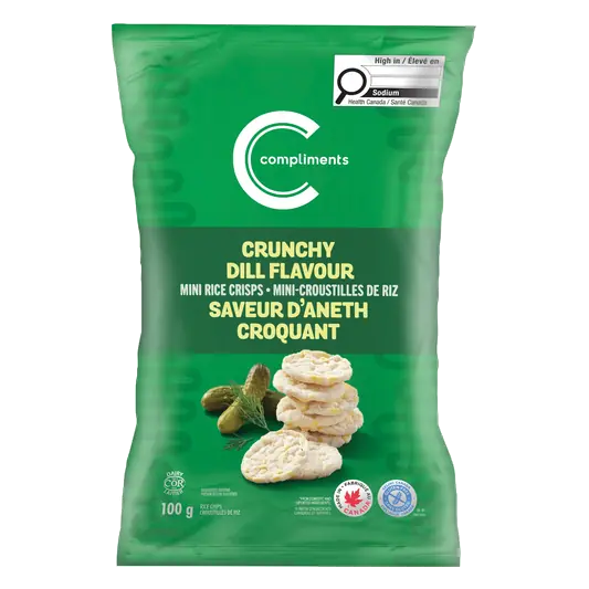 Mini Rice Crisps Crunchy Dill 100 g