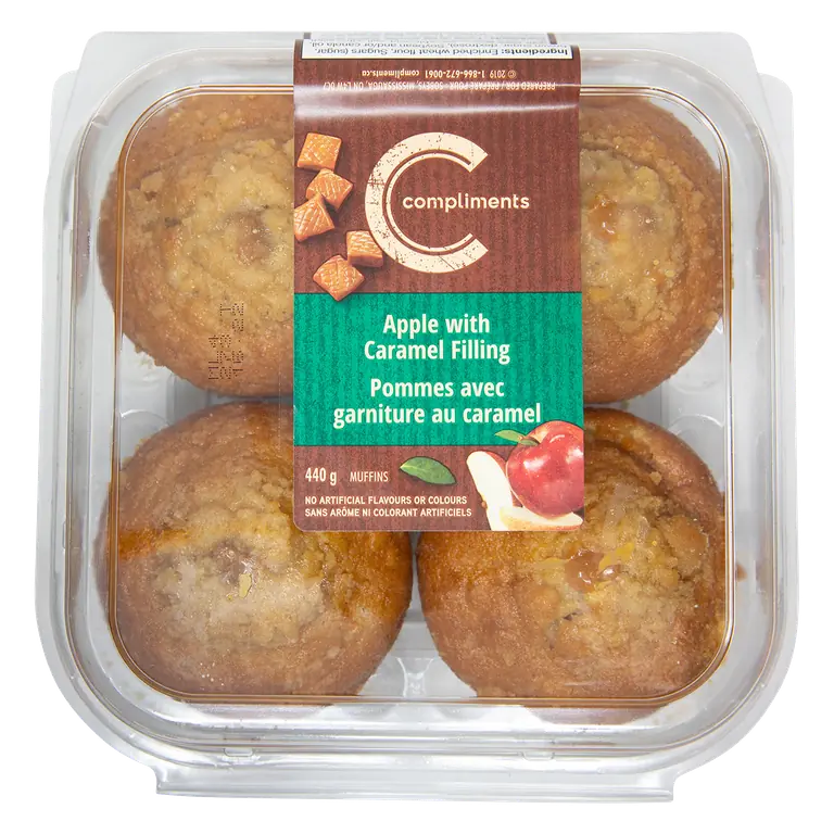 Muffins Apple With Caramel Filling 440 g