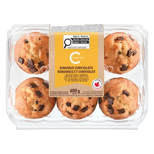 Muffins Banana Chocolate Chunk 600 g