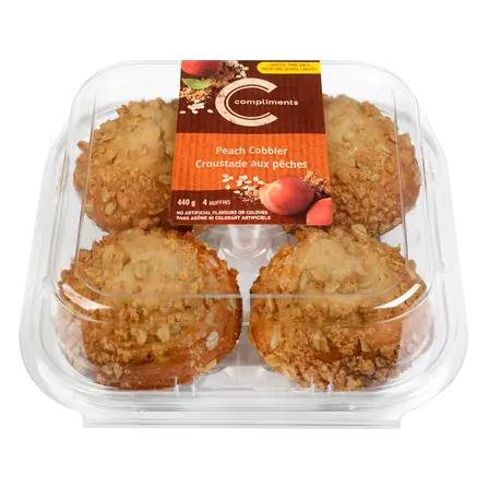 Muffins Peach Cobbler 440 g