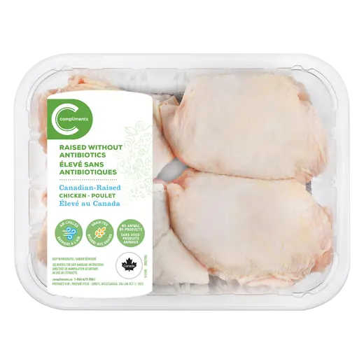 Compliments Raised Without Antibiotics Chicken Thighs Bone-In