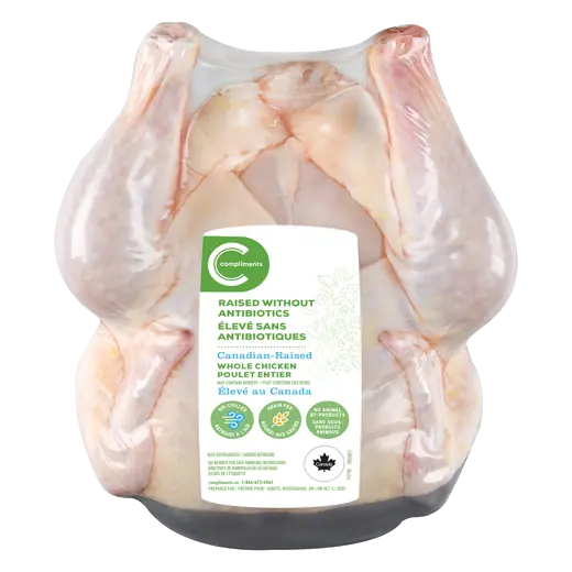Compliments Raised Without Antibiotics Whole Chicken