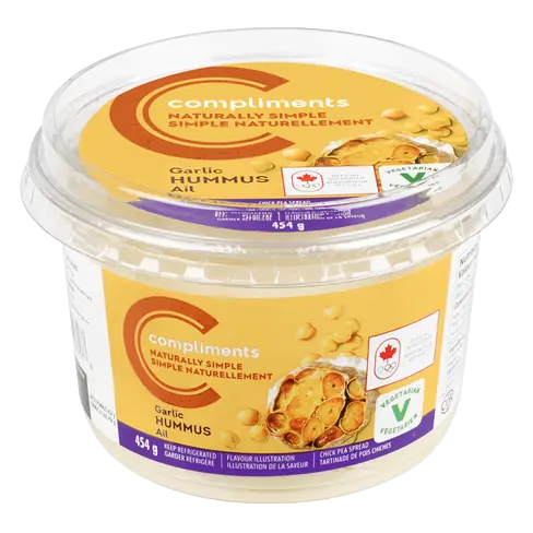 Naturally Simple Garlic Hummus 454 g
