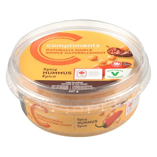 Naturally Simple Spicy Hummus 227 g