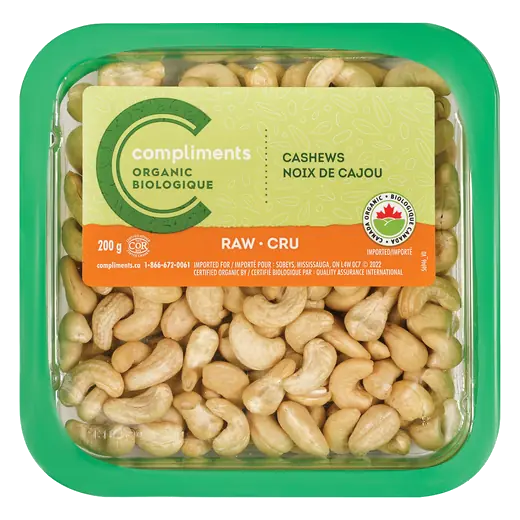 Organic Cashews Raw 200 g