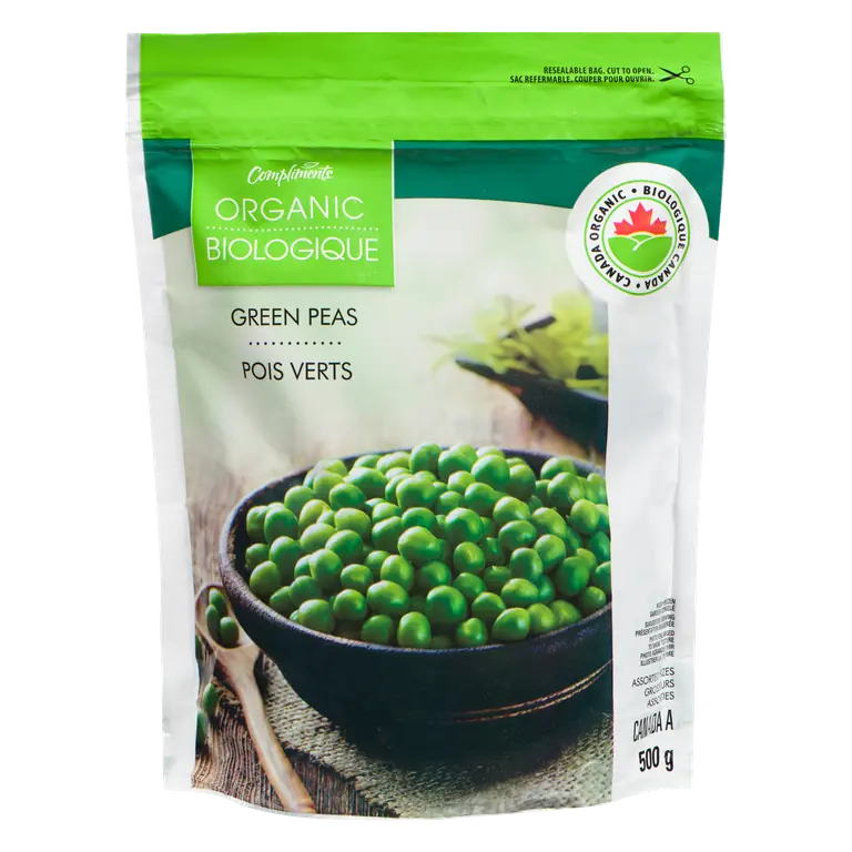 Organic Frozen Green Peas 500 g
