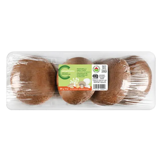 Organic Mushrooms Portabella Grill Caps 397 g