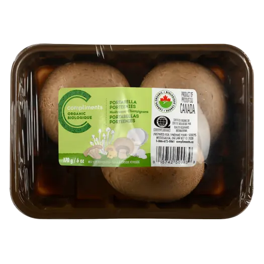 Organic Mushrooms Portabella Porteenies 170 g