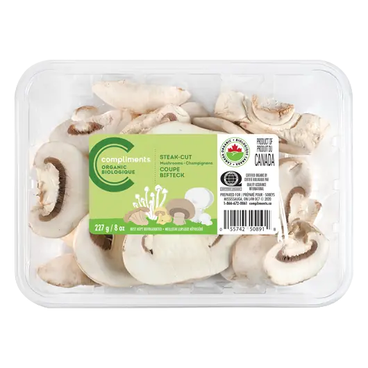 Organic Mushrooms Steak-Cut 227 g