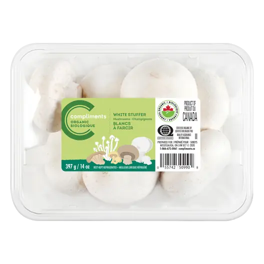 Organic Mushrooms White Stuffing 397 g