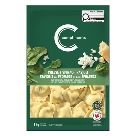 Pasta Ravioli Cheese & Spinach 1 kg