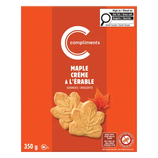 Peanut-Free Cookies Maple Cream 350 g