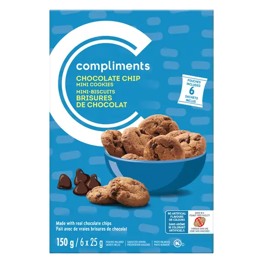 Peanut-Free Mini Cookies Chocolate Chip 150 g