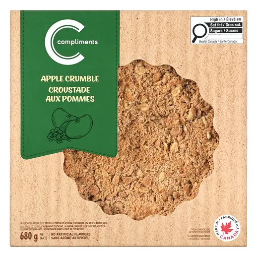 Pie Apple Crumble 8-Inch 680 g (frozen)