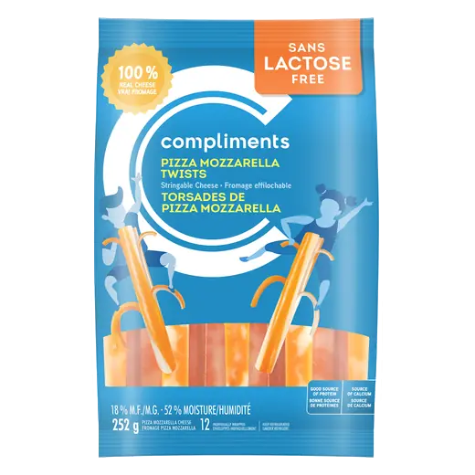 Pizza Lactose - Free Cheese Strings Mozzarella Marble 252 G
