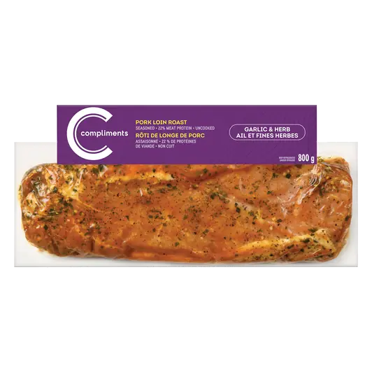 Pork Loin Roast Garlic & Herb 800 g