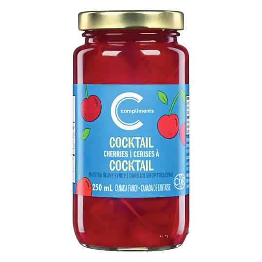 Red Cocktail Cherries 250 ml