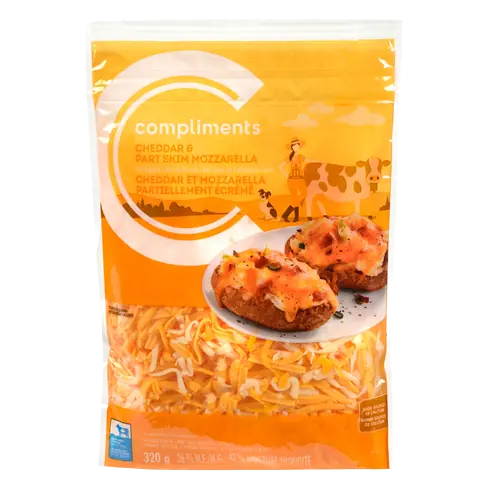 Shredded Cheese Cheddar & Part Skim Mozzarella 320 g