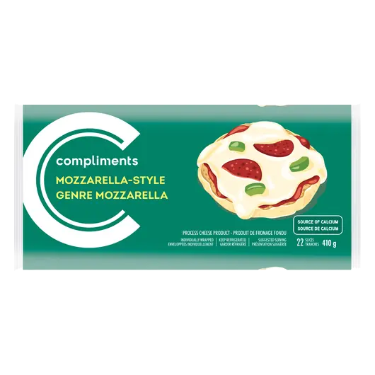 Sliced Cheese Mozzarella Style 22 Slices 410 g