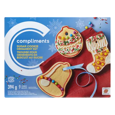 Sugar Cookie Ornament Kit 394 g (frozen)