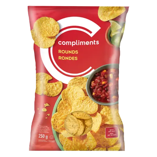 Tortilla Chips Yellow Corn Rounds 250 g
