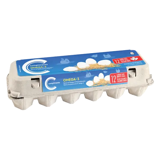 White Eggs Omega-3 Large 12 Count