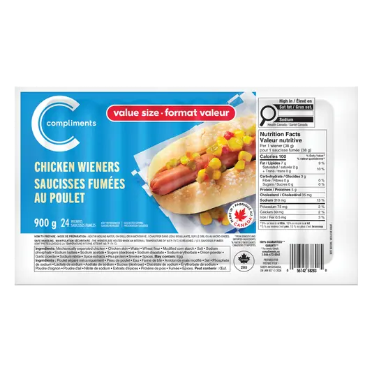 Wieners Chicken 900 g