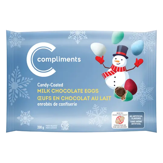 Winter Milk Chocolate Eggs Candy Coated 200 g